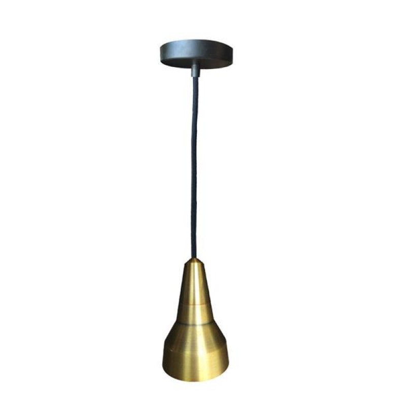 Eurolamp 147-23501 Spot Κρεμαστό Μεταλλικό Αχλαδι 12x7.8cm  Αντικε Μπρονζε Ντουί Ε27